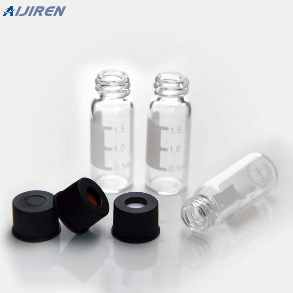 glass vials with caps for HPLC and GC Waters